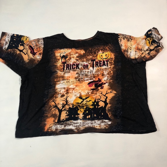 Halloween t-shirt with sequins size 4X - Picture 4 of 7